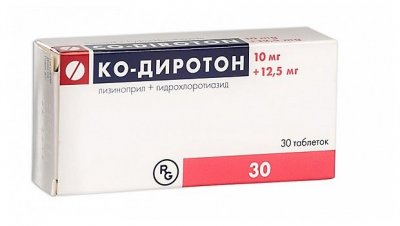 Купить ко-диротон, таблетки 12,5мг+10мг, 30 шт в Нижнем Новгороде