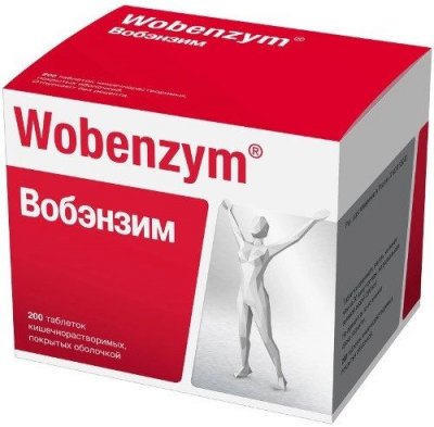 Купить вобэнзим, таблетки кишечнорастворимые, покрытые оболочкой, 200 шт в Нижнем Новгороде