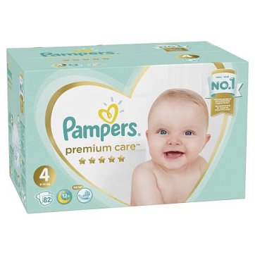 Pampers Premium Care (Памперс) подгузники 4 макси 9-14кг, 82шт