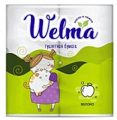 Купить велма (welma) бумага туалетная двухслойная яблоко, 4 шт в Нижнем Новгороде