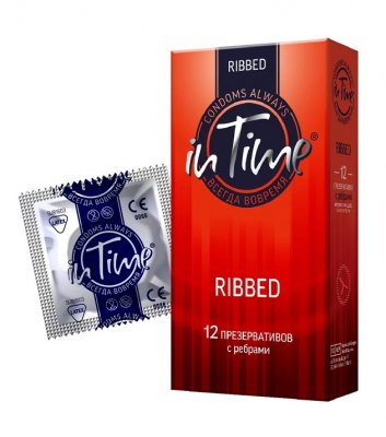 Купить in time (ин тайм) презервативы ребристые 12шт в Нижнем Новгороде
