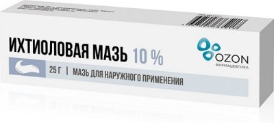 Купить ихтиоловая мазь для наружного применения 10% туба, 25г в Нижнем Новгороде