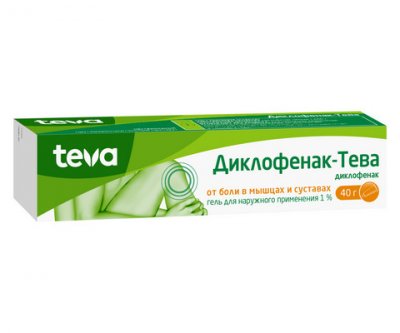 Купить диклофенак-тева, гель для наружного применения 1%, 40г в Нижнем Новгороде