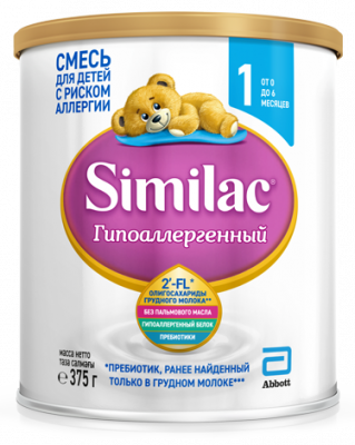 Купить симилак (similac) 1 гипоаллергенный смесь молочная 375г в Нижнем Новгороде