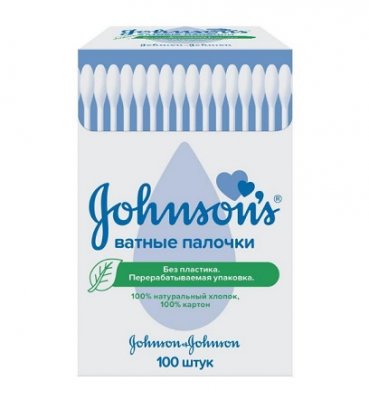 Купить johnson's baby (джонсон беби) ватные палочки 100шт в Нижнем Новгороде