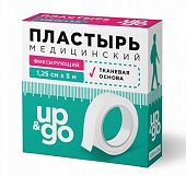 Купить пластырь up&go фиксирующий на тканевой основе 1,25см х 500см, 1шт в Нижнем Новгороде