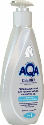 Купить aqa dermika (аква дермика), эмульсия для купания малыша и шампунь 2в1 липидная, 250мл в Нижнем Новгороде