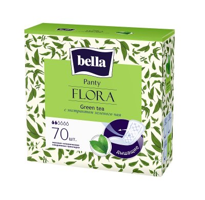 Купить bella (белла) прокладки panty flora с экстрактом зеленого чая 70 шт в Нижнем Новгороде