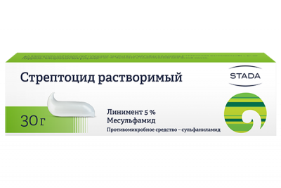 Купить стрептоцид, линимент для наружного применения 5%, 30г в Нижнем Новгороде