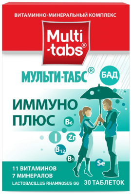 Купить мульти-табс иммуно плюс, таблетки 30 шт бад в Нижнем Новгороде