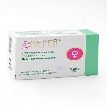 Нерей Форте для женщин, баттер пантовый порционный 1г, 15 шт