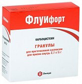 Купить флуифорт, гранулы для приготовления суспензии для приема внутрь 2,7г/5г, 10 шт в Нижнем Новгороде