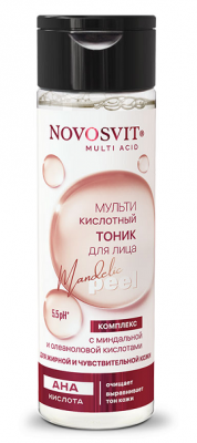 Купить novosvit (новосвит) тоник мультикислотный с миндальной и олеаноловой кислотами, 200мл в Нижнем Новгороде