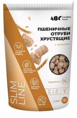 Купить abc healthy food (abc хэлси фуд) отруби пшеничные хрустящие с кальцием лито 100г бад в Нижнем Новгороде