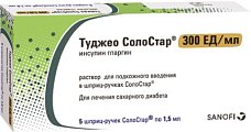 Купить туджео солостар, раствор для подкожного введения 300 ед/мл, картридж 1,5мл+шприц-ручка солостар, 5шт в Нижнем Новгороде