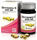 Купить витамин е 400ме (альфа-токоферола ацетат), капсулы 570мг, 30 шт бад в Нижнем Новгороде