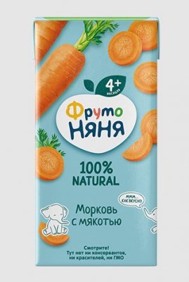 Купить фрутоняня нектар морк.с мяк. 200мл (лебедянский оао экз, россия) в Нижнем Новгороде