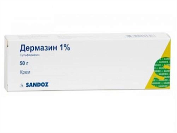 Дермазин, крем для наружного применения 1%, 50г