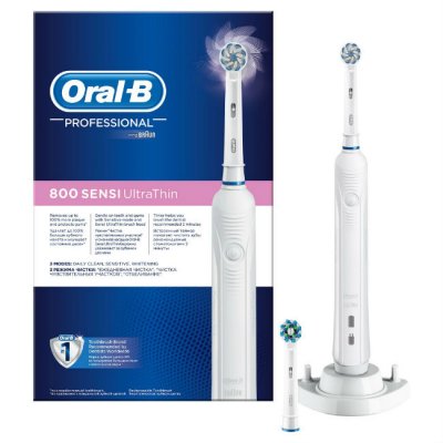 Купить орал-би (oral-b) электрическая зубная щетка professional 800 d 16.524.3u sensi ultra thin, 1 шт. (ор в Нижнем Новгороде