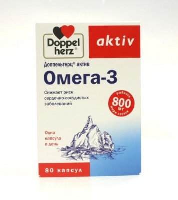Купить doppelherz (доппельгерц) актив омега-3, капсулы 800мг, 80 шт бад в Нижнем Новгороде