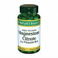 Купить nature's bounty (нэйчес баунти) цитрат магния с витамином в6, таблетки 60 шт бад в Нижнем Новгороде