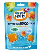 Купить фрутоняня фруктовые кусочки яблоко персик, 53г в Нижнем Новгороде
