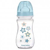 Купить canpol (канпол) бутылочка пластиковая easystart newborn антиколиковая с широким горлом с 3 месяцев, 240 мл голубая в Нижнем Новгороде