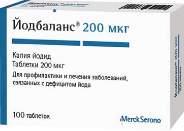 Йодбаланс, таблетки 200мкг, 100 шт