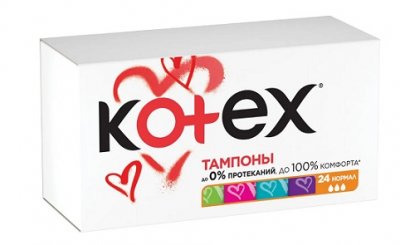 Купить kotex (котекс) тампоны нормал 24шт в Нижнем Новгороде