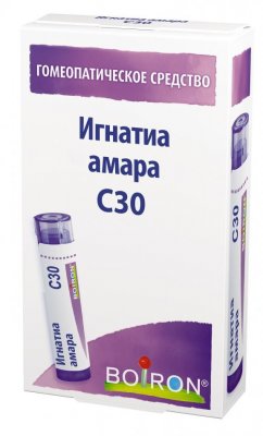 Купить игнатиа амара с30 гранулы гомеопатические, 4 г в Нижнем Новгороде