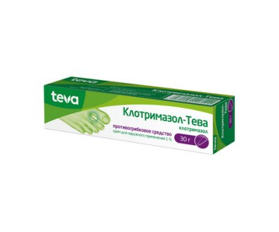 Купить клотримазол-тева, крем для наружного применения 1%, 30г в Нижнем Новгороде