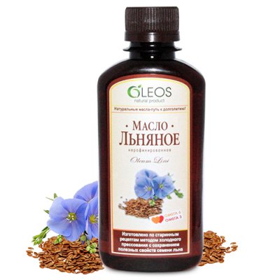 Купить oleos (олеос) масло льняное, флакон 450мл бад в Нижнем Новгороде