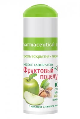 Купить фруктовый поцелуй помада гигиеническая яблоко 3,5г в Нижнем Новгороде