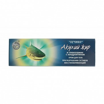 Акулья сила Акулий жир крем для тела при разрушении суставов Глюкозамин и Хондроитин, 75мл