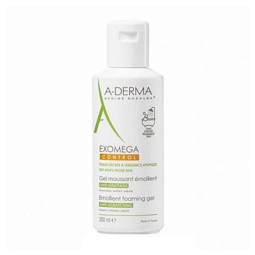 A-Derma Exomega Control (А-Дерма) гель для лица и тела смягчающий пенящийся 200мл