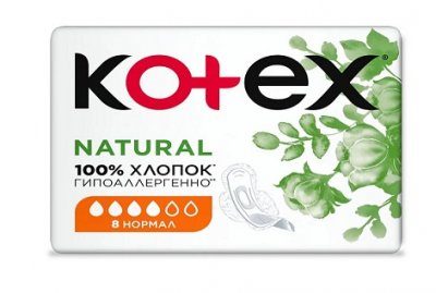 Купить kotex natural (котекс) прокладки нормал 8шт в Нижнем Новгороде