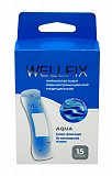 Пластырь Веллфикс (Wellfix) водонепроницаемый медицинский на полимерной основе Aqua, 15 шт