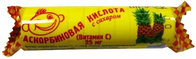 Купить аскорбиновая кислота с сахаром, таблетки со вкусом ананаса, 10 шт бад в Нижнем Новгороде