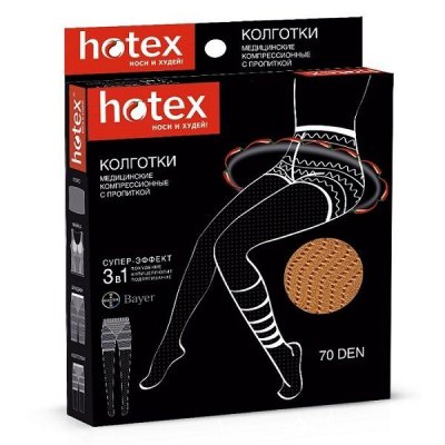 Купить хотекс (hotex) колготки с шортиками 70 ден, бежевые в Нижнем Новгороде