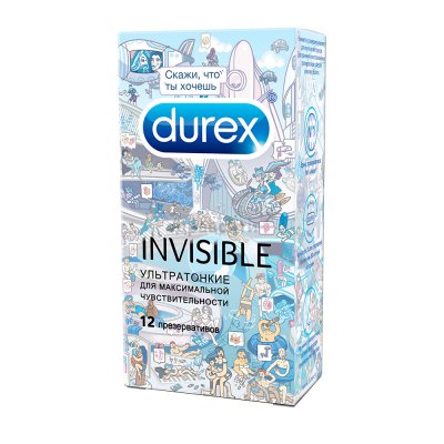 Купить durex (дюрекс) презервативы invisible 12шт doodle в Нижнем Новгороде
