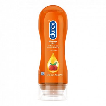 Durex (Дюрекс) гель-смазка 2 в 1 Play Stimulating Massage Гуарана 200мл