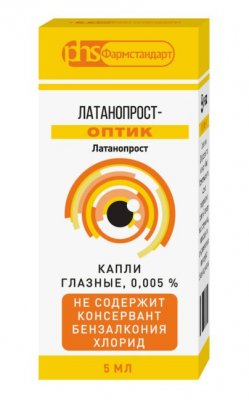 Купить латанопрост-оптик, капли глазные 0,005%, флакон 5мл в Нижнем Новгороде