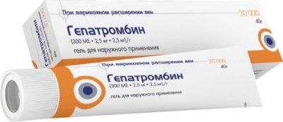 Купить гепатромбин, гель для наружного применения (300ме+2,5мг+2,5мг)/г, 40г в Нижнем Новгороде