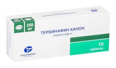Купить тербинафин-канон, таблетки 250мг, 10 шт в Нижнем Новгороде