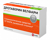 Купить дротаверин-велфарм, таблетки 40мг, 50 шт в Нижнем Новгороде