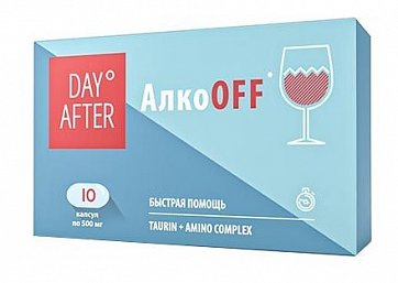 Дэй Афтер АлкоОфф-Алкокиллер Будь Здоров! капсулы 10шт БАД
