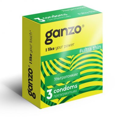 Купить ganzo (ганзо) презервативы ультра твин 3шт в Нижнем Новгороде