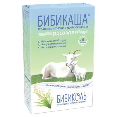 Купить бибиколь каша на козьем молоке рисовая 200г с 4 месяцев в Нижнем Новгороде