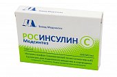 Купить росинсулин с медсинтез, суспензия для подкожного введения 100 ме/мл, флаконы 3мл, 5шт в Нижнем Новгороде