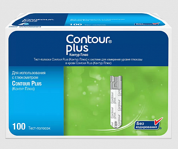 Тест-полоски Contour plus (Контур плюс), 100 шт